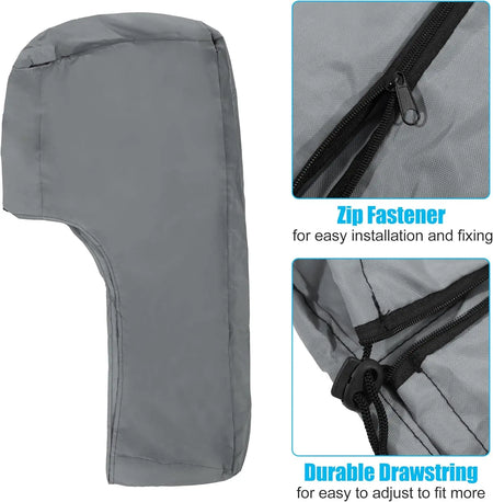 Universal Grey Waterproof Outboard Motor Cover for 6-225HP Engines
