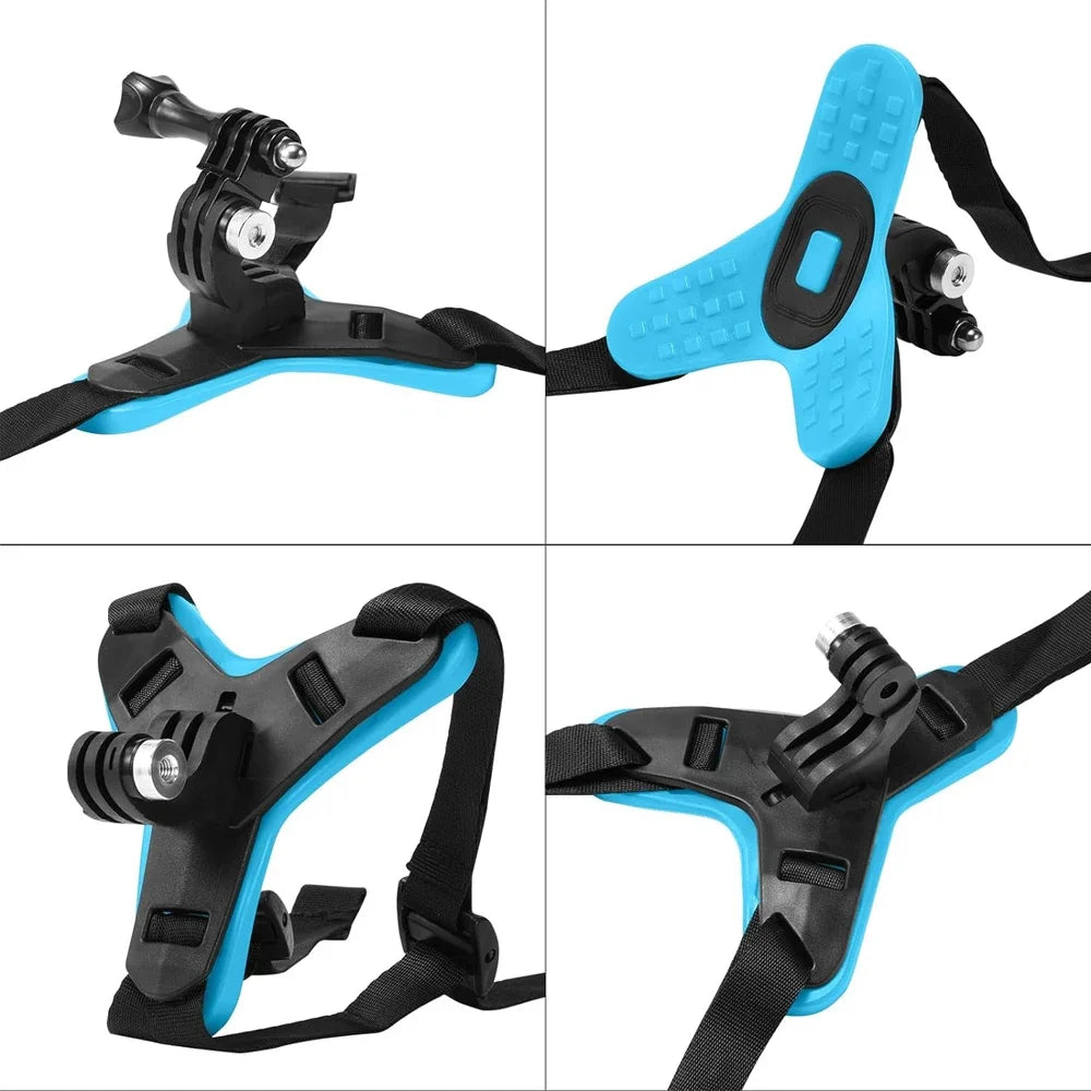 Motorcycle Helmet Chin Strap Mount for GoPro &amp; Action Cameras | Secure &amp; Compatible