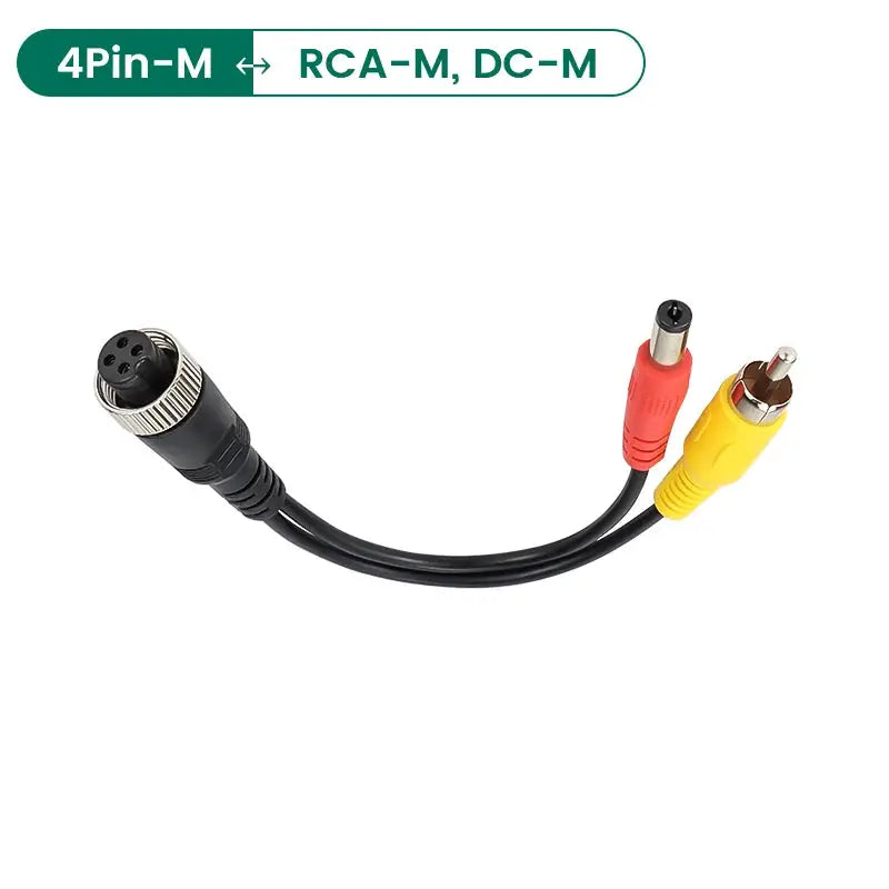 4 Pin Aviation To Rca Av Dc Male Female Video Power Adapter Cable by InterCyprus Trading Ltd