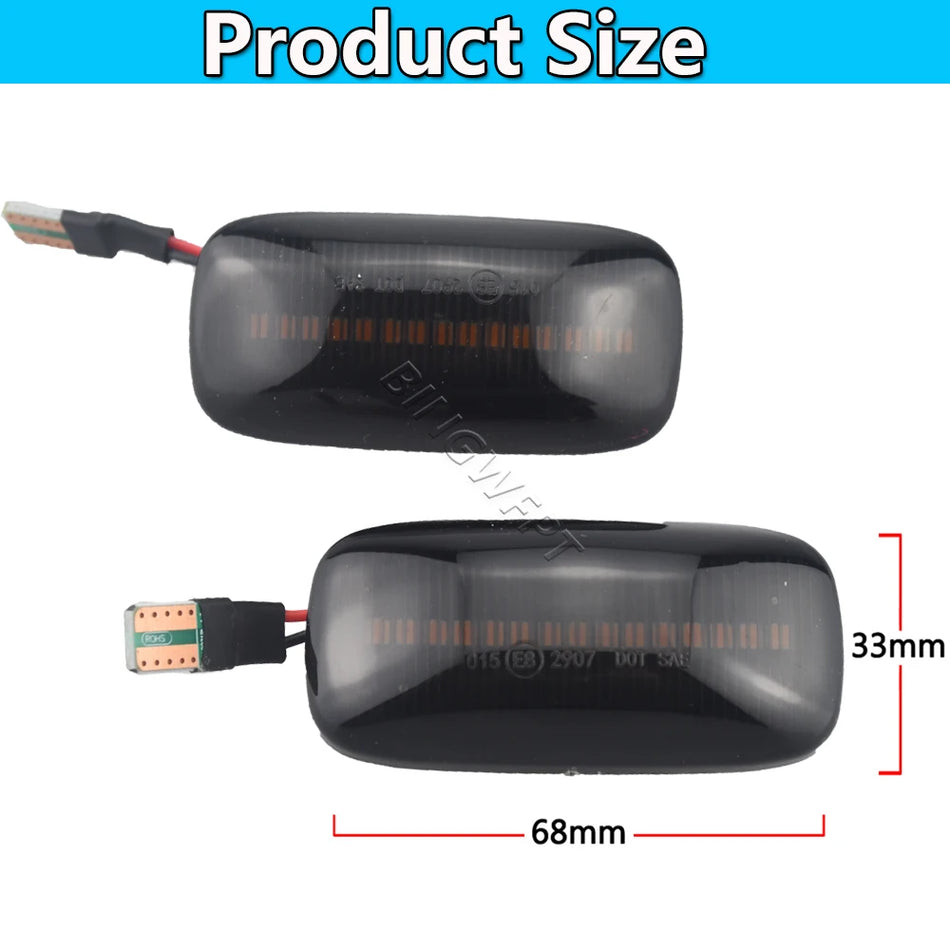 Luz Repetidora de Marcador Lateral LED Dinâmico para Nissan Maxima