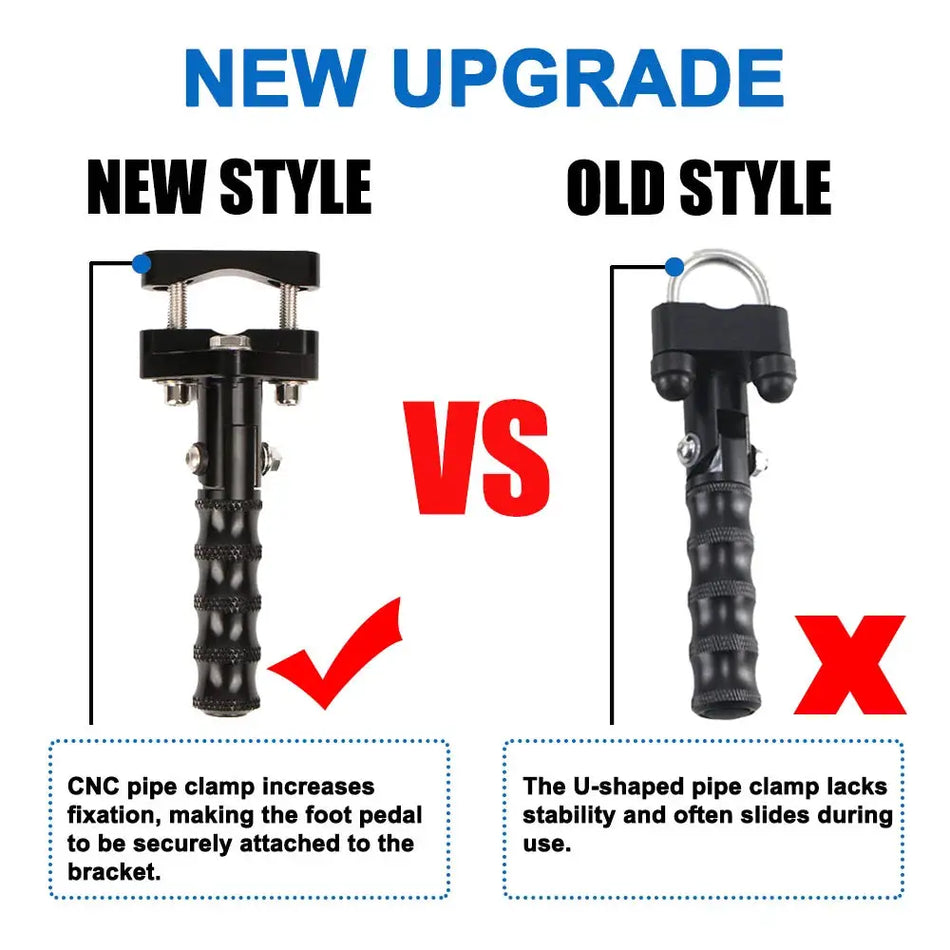 For BMW G650GS R1100GS R NINE T For Honda CB500X NC700X 22MM-28MM Upper Lower Crash Bar Moto Lazystep Highway Folding Footrest by InterCyprus Trading Ltd