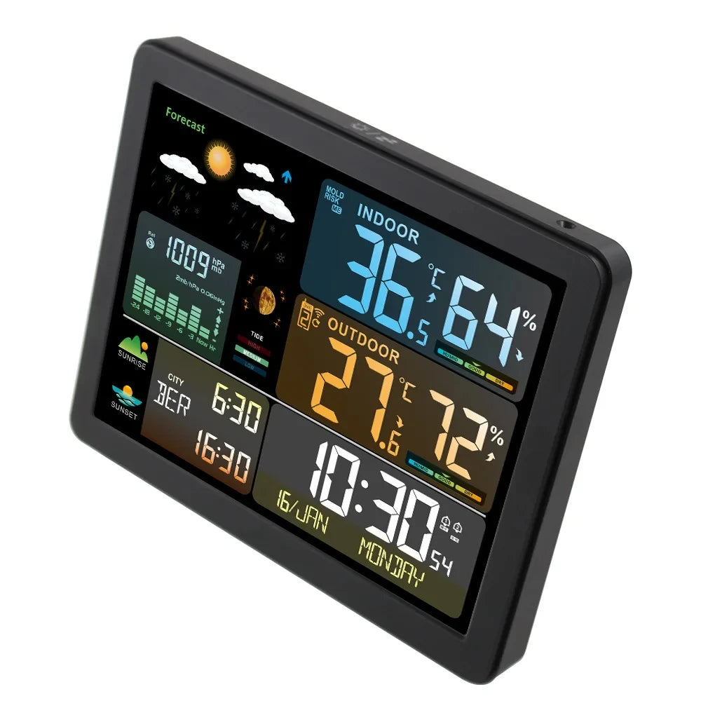 Digital Weather Station Clock &ndash; Wireless Temp Humidity