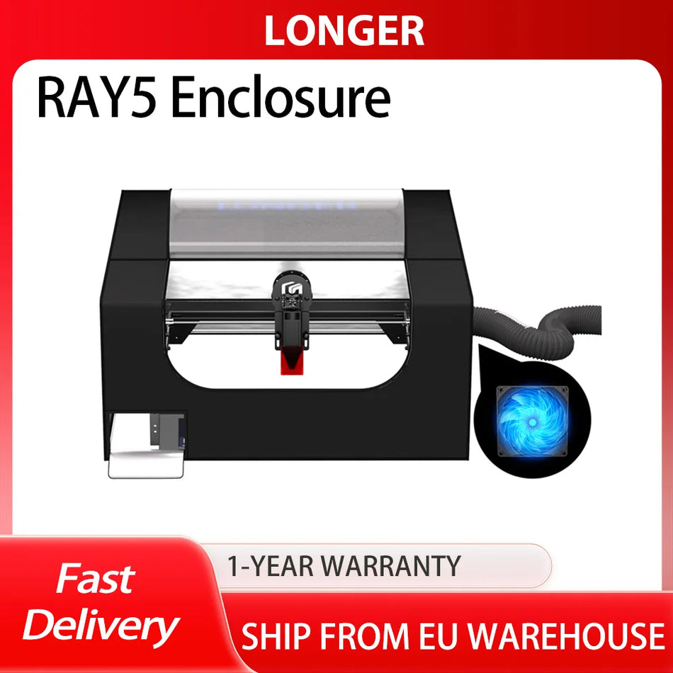 Ohišje za laserski gravirnik z ventilacijskim sistemom, velika notranjost ustreza večini laserjev, zaščita pred prahom za varno delovanje