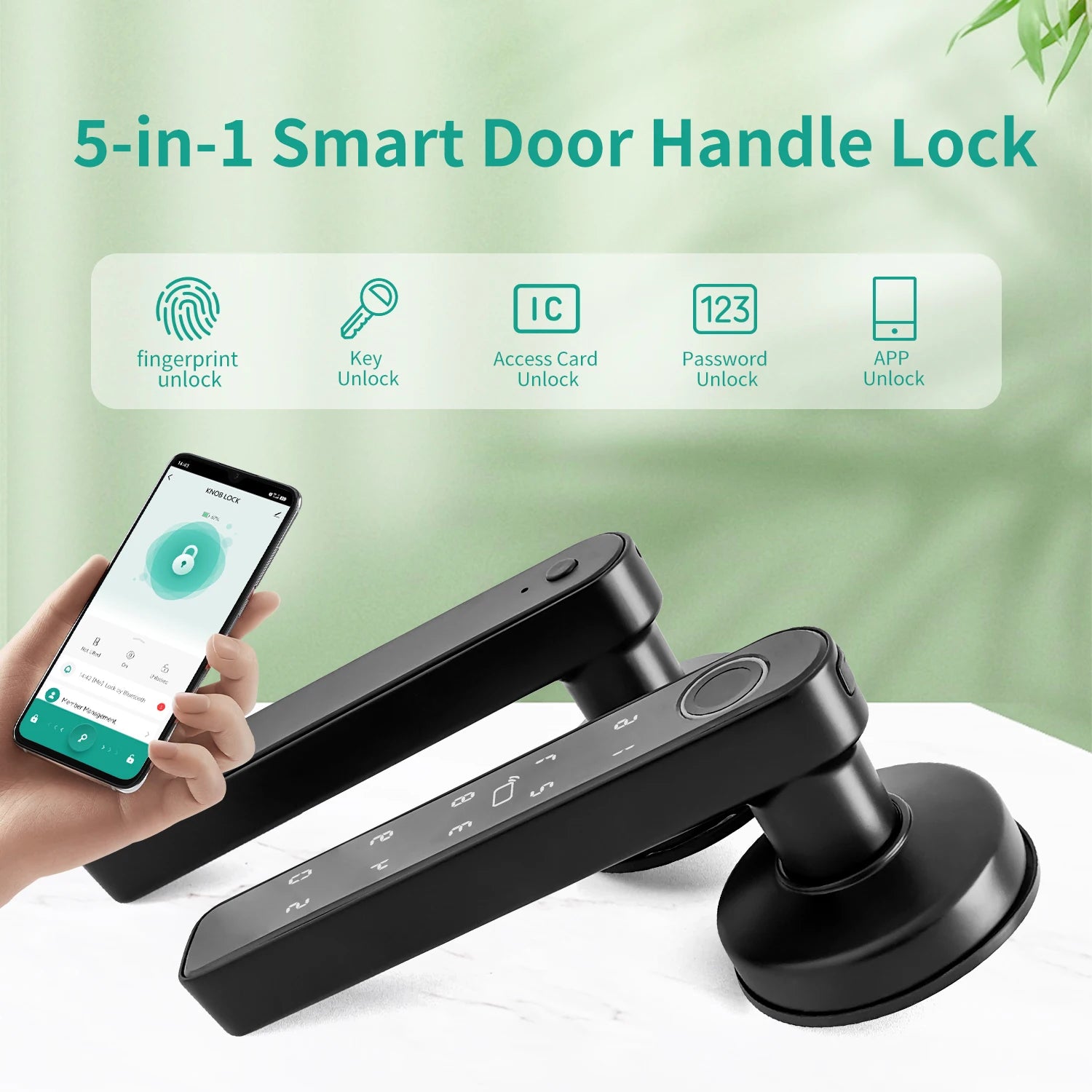 Tuya Smart Door Lock Handle