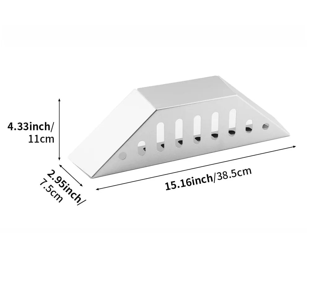 Premium Stainless Steel BBQ Charcoal Grill Basket Holders - Set of 2