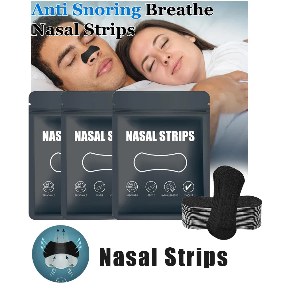 Anti Snoring Nose Strips - Enhanced Nasal Breathing