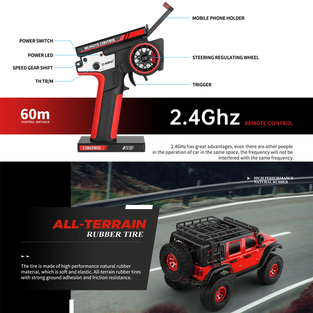 WLtoys 2428 1/24 RC Car 4WD Off-road &ndash; Electric Crawler