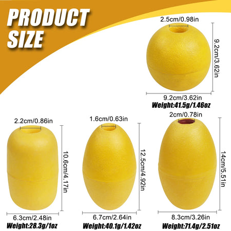 Kayak Anchor Ball - Durable Yellow Float Buoy for Marine &amp; Pool Use