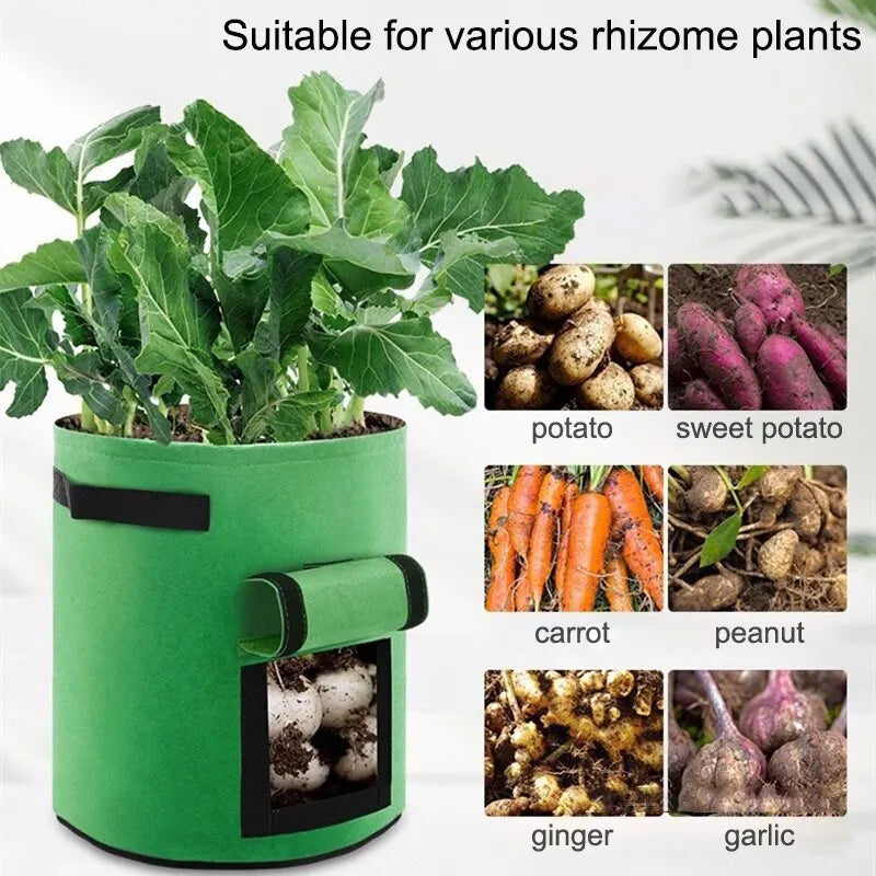 Large Diameter Felt Potato Planting Bag for Easy Harvesting