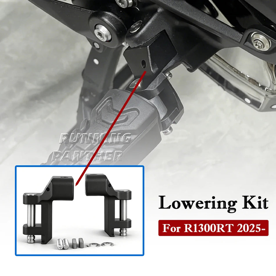 Alumīnija CNC kāju balstu pazemināšanas komplekts BMW R1300RT 2025 2026