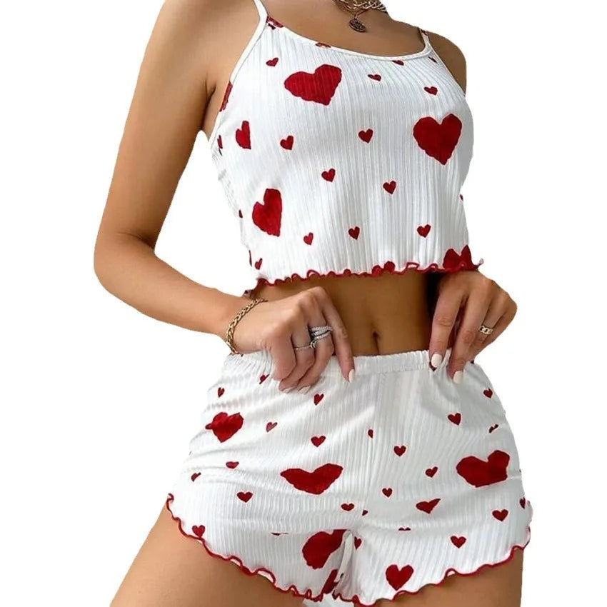 Kawaii Women's Pajama Set - Cute &amp; Comfortable Sleepwear Beige / L