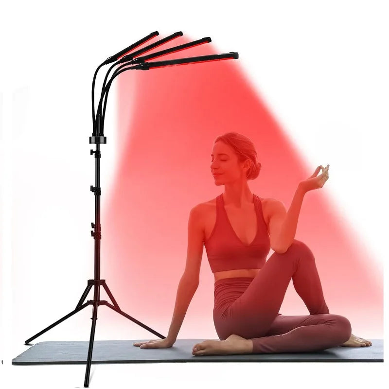 30W LED Red Light Therapy Lamp with Stand 660nm and 850nm Near Infrared