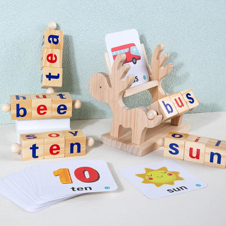 Wooden Word Spelling Game &ndash; Montessori Learning Toy
