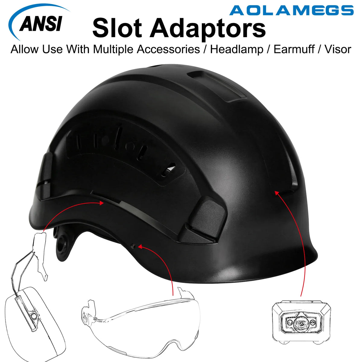 SF06 CE Construction Safety Helmet &ndash; Reflective Stickers