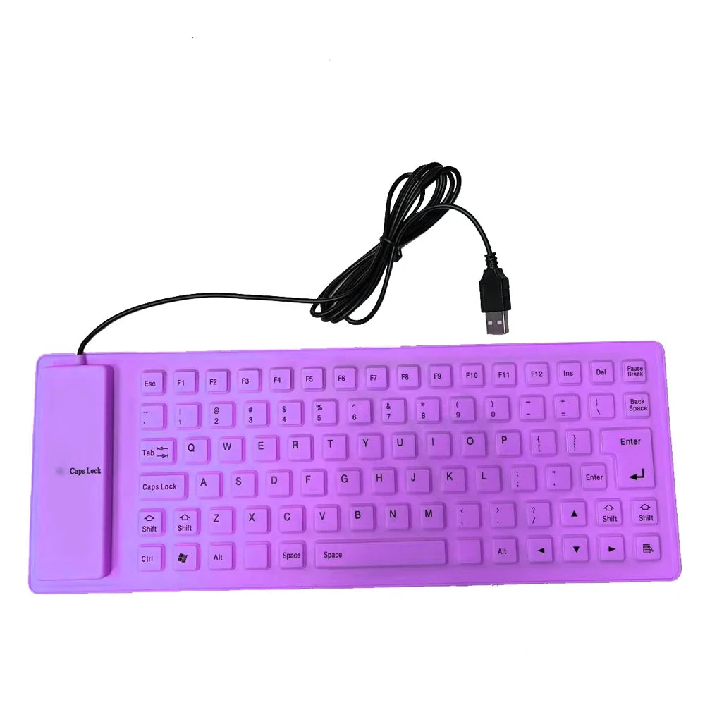 Portable Mini Keyboard 85 Keys &ndash; Foldable USB Keyboard purple