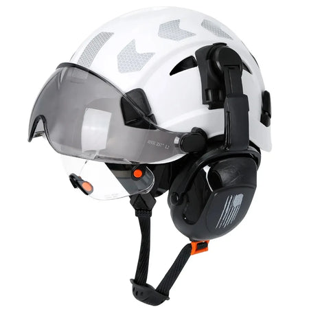 CE Construction Safety Helmet 4AQM0226 &ndash; Integrated Visor