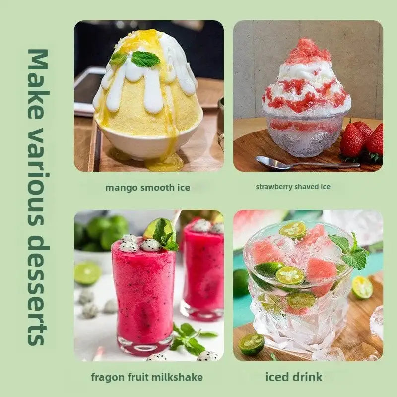 220V Small Household Ice Shaver With Two Speed Settings