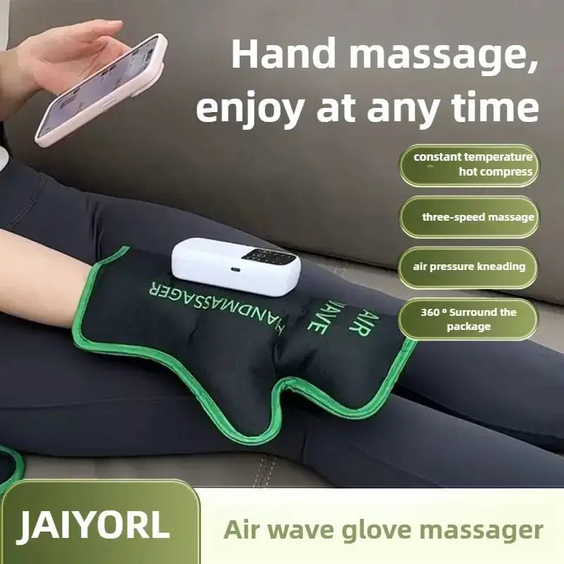 Luftvågsmassagerare Konstant Temperatur Knådning Trådlös
