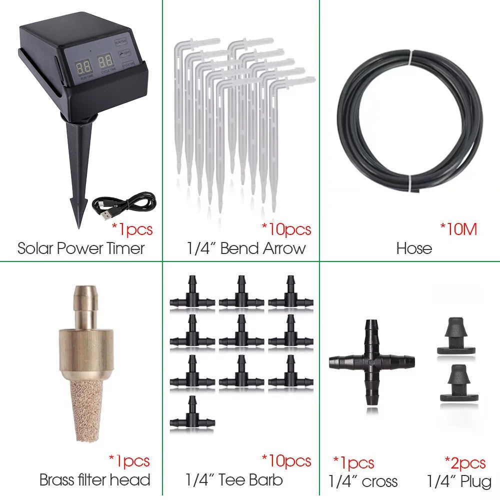 Solar Irrigation Sprinkler System &ndash; Efficient Drip Control plug-in Type