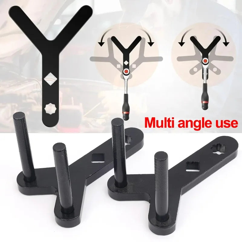 Durable Manganese Steel Car Lower Control Arm Removal Tool with Pry Bar Adapter for Easy Disassembly