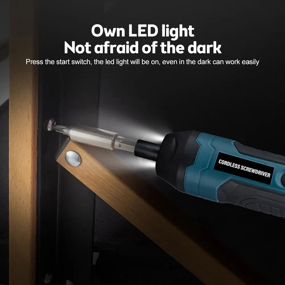 Mini Electric Screwdriver Set &ndash; USB Rechargeable 1300mAh