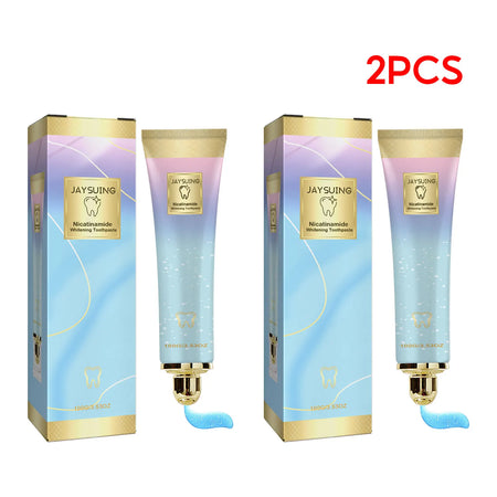 Jaysuing Niacinamide Whitening Toothpaste &ndash; Stain Removal and Sensitive Teeth Strengthening 2x100g Boxed