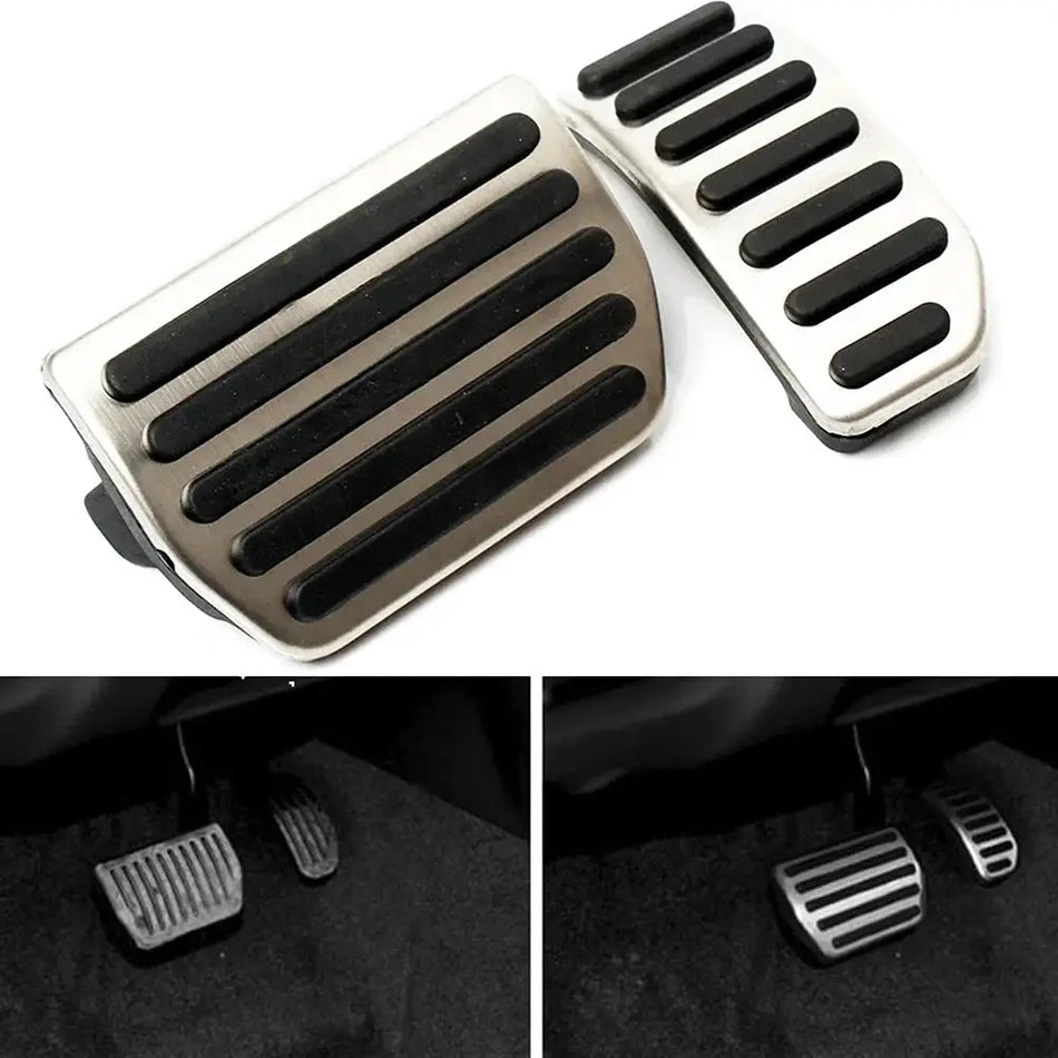 Non Slip Stainless Steel Pedal Pads For Volvo S60 V60 XC60 S80 by InterCyprus Trading Ltd