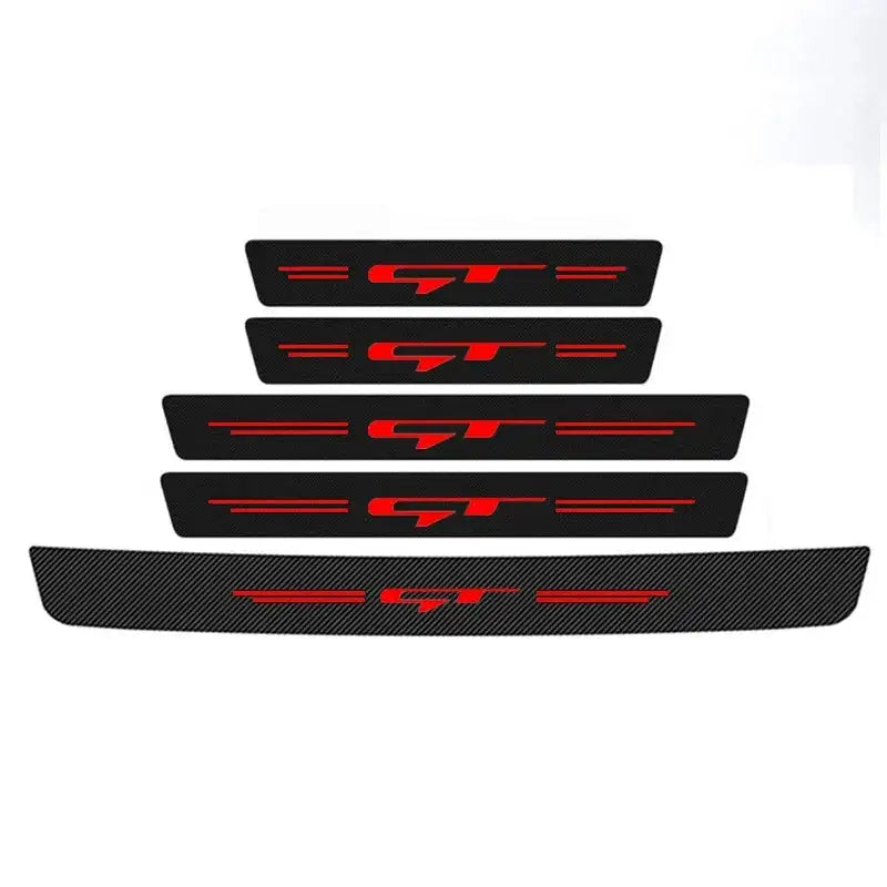 Carbon Fiber Sill Protector Anti Scratch for Kia GT Line Pro 5Pcs
