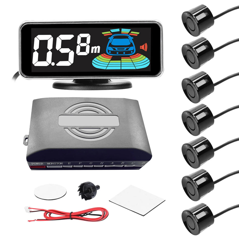 Car Rear Reversing Radar With LCD Display Parking Sensor