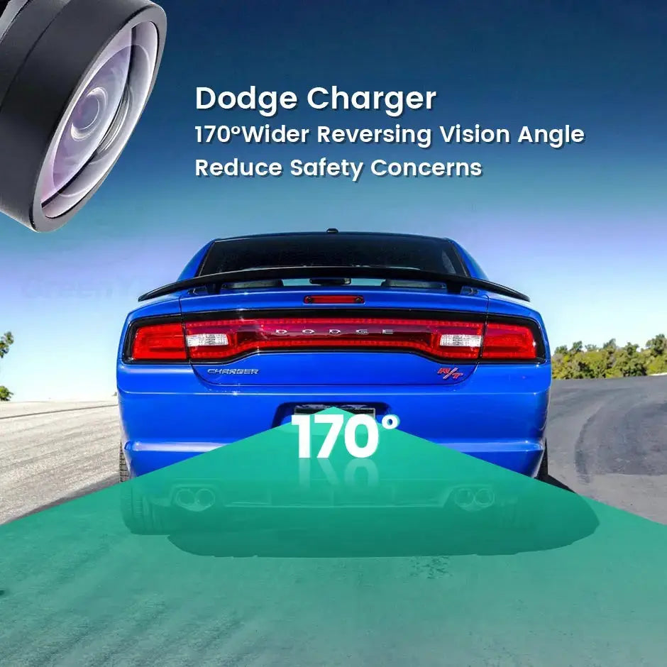Backup Camera With Guiding Lines For Dodge Charger Chrysler 300 2011-2014 by InterCyprus Trading Ltd