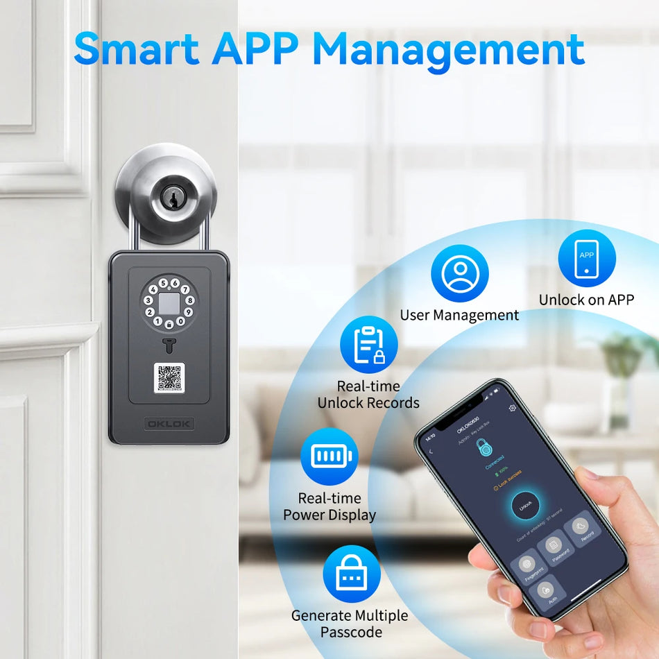 Camluxy Smart Key Box Fingerprint Safe &ndash; Fingerprint Access