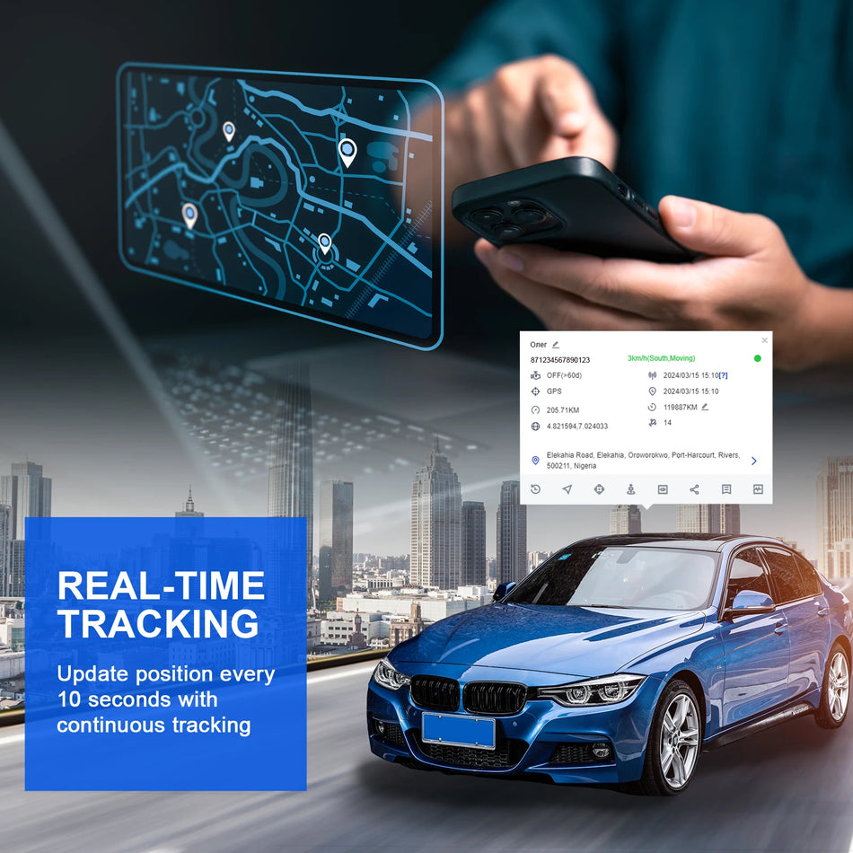 S20 Zařízení pro sledování automobilů Přenosný GPS tracker s baterií 6000mAh