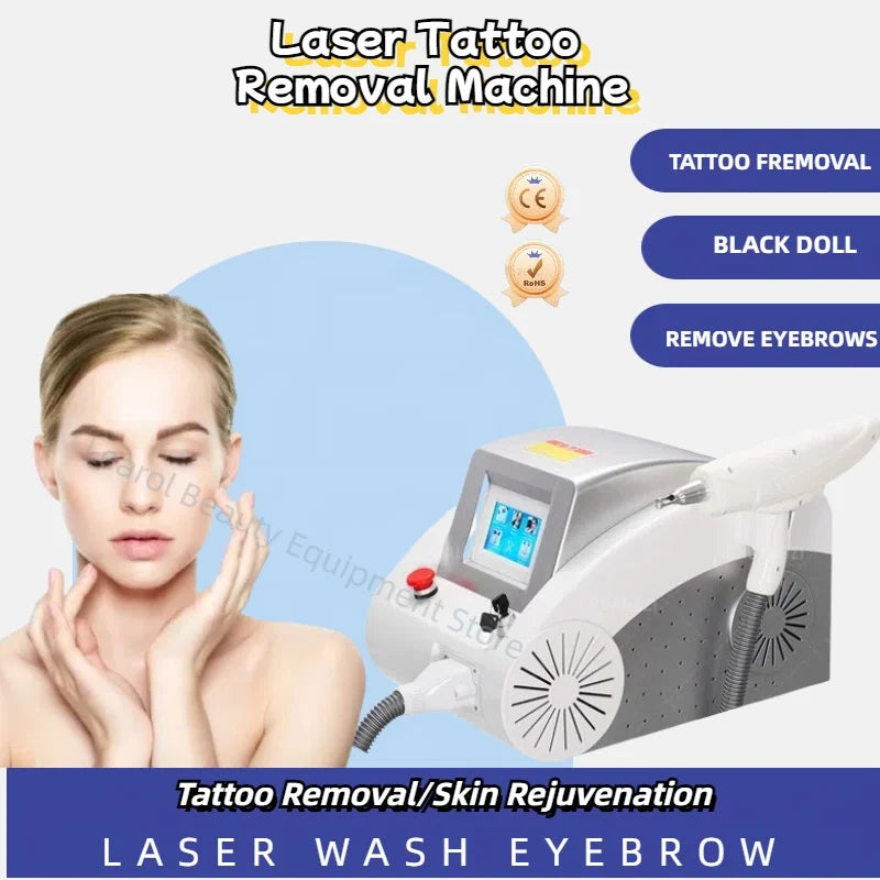 Pico pikosekundowy laser NdYAG 1064 532 1320nm do usuwania tatuaży