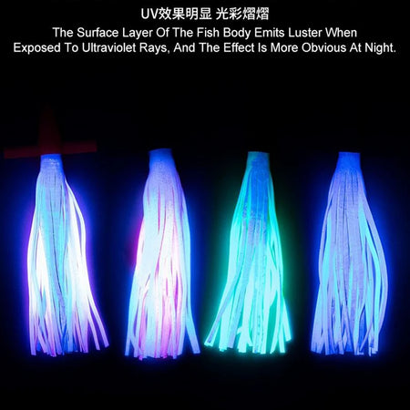 18cm/23cm Trolling Skirt Tuna Lures - Biomimetic Squid Bait for Sea Fishing