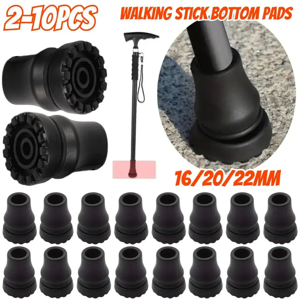 Rubber Pad Cap Antiskid Tips 16-22mm For Walking Stick Cane