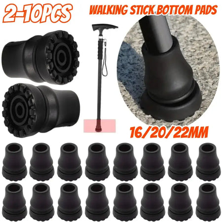 Rubber Pad Cap Antiskid Tips 16-22mm For Walking Stick Cane