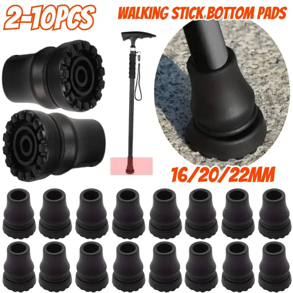 Rubber Pad Cap Antiskid Tips 16-22mm For Walking Stick Cane