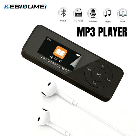 KEBIDUMEI Mini MP3 Player Bluetooth 5.3 Student Walkman Swimming Running Riding Built-in Speaker Support FM Radio E-Book by InterCyprus Trading Ltd