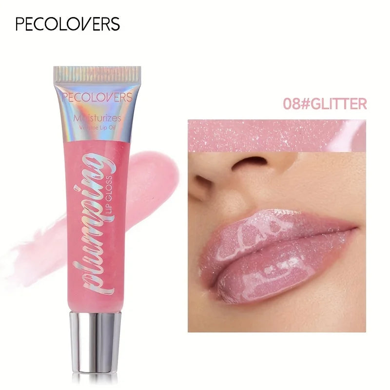 Glitter Lip Gloss - Moisturizing Fruit Lip Oil for Full, Luscious Lips 08