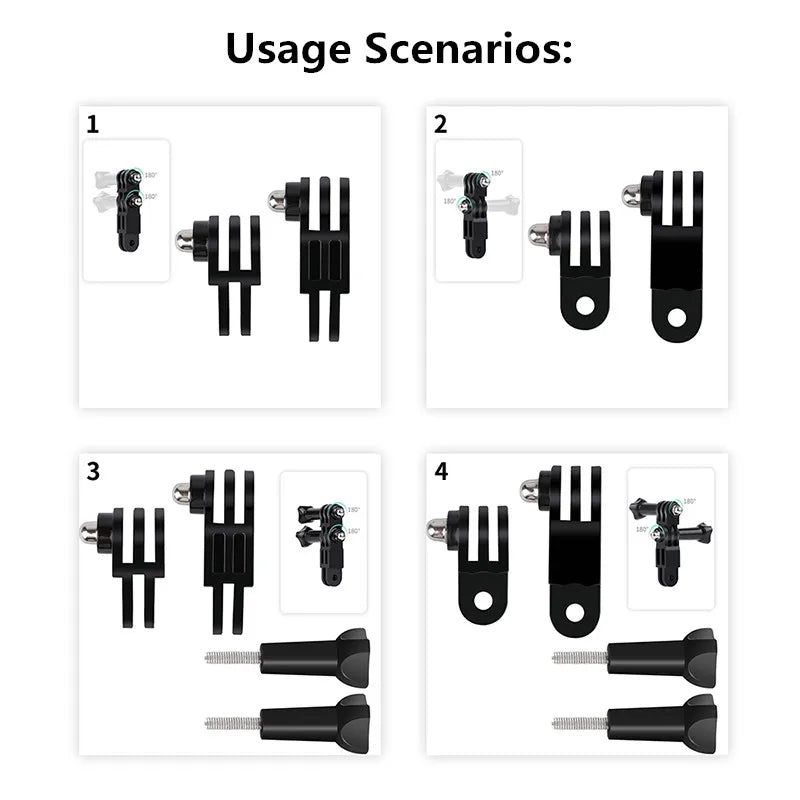 Adjustable Arm for GoPro &amp; Action Cameras - Straight Joints Mount