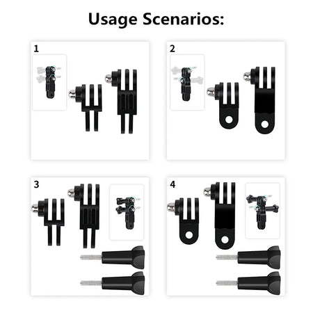 Adjustable Arm for GoPro &amp; Action Cameras - Straight Joints Mount