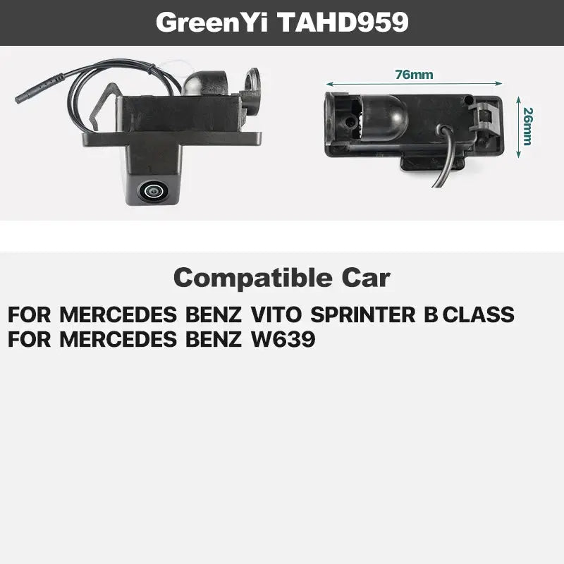 Dynamic Track AHD Rear Camera For Mercedes Benz B/C/E/S-Class W204 W212 W221 W251 B200 W169 W164 ML350 ML330 Vito Viano Sprinter by InterCyprus Trading Ltd