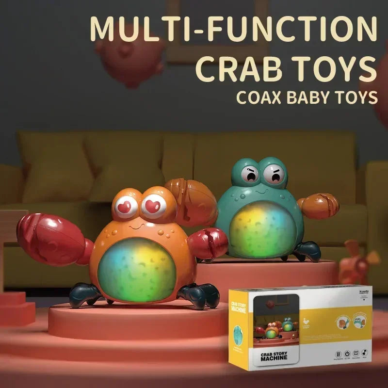 Multifunctional Educational Crab Toy with Music &amp; Lights for Kids Aged 18 Months+
