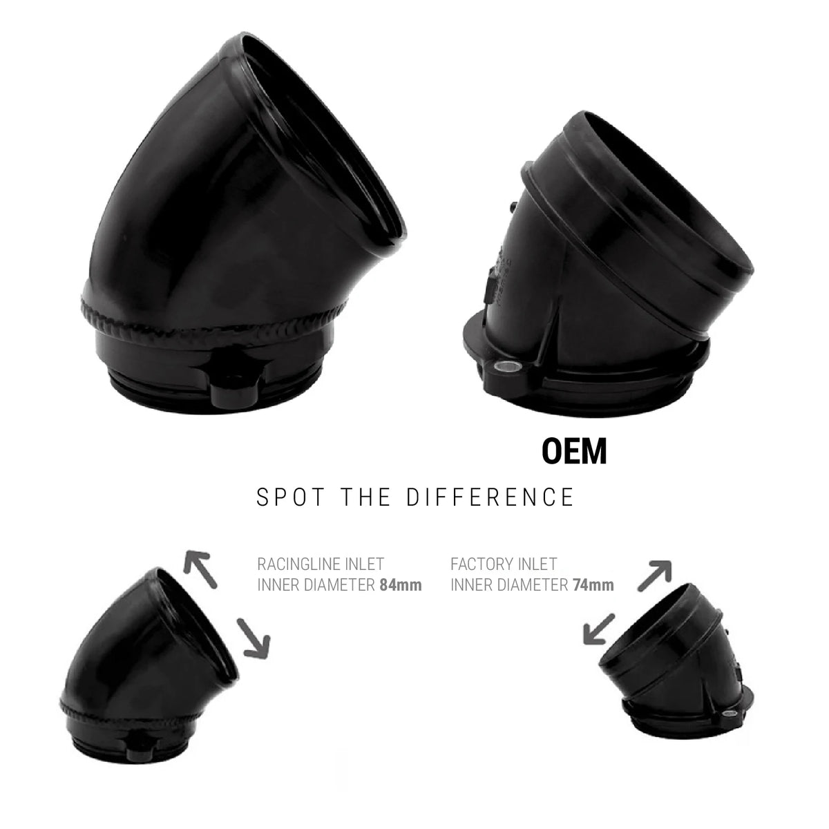 Turbo Inlet Elbow Hose With Aluminum For VW Golf MK8 GTI R/Audi S3 8Y by InterCyprus Trading Ltd