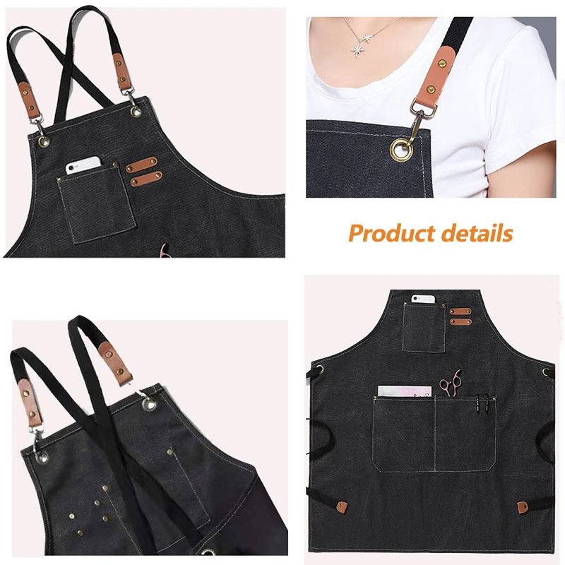 Kitchen Household Cooking Canvas Apron &ndash; Oil Proof