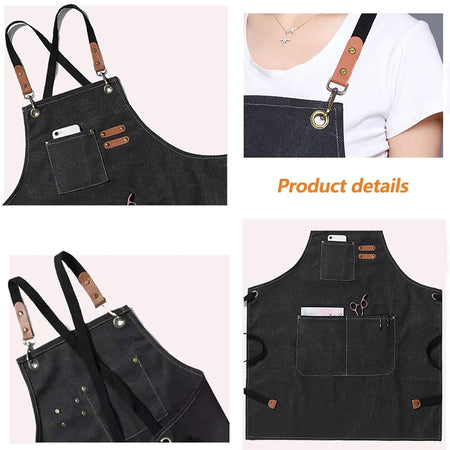 Kitchen Household Cooking Canvas Apron &ndash; Oil Proof