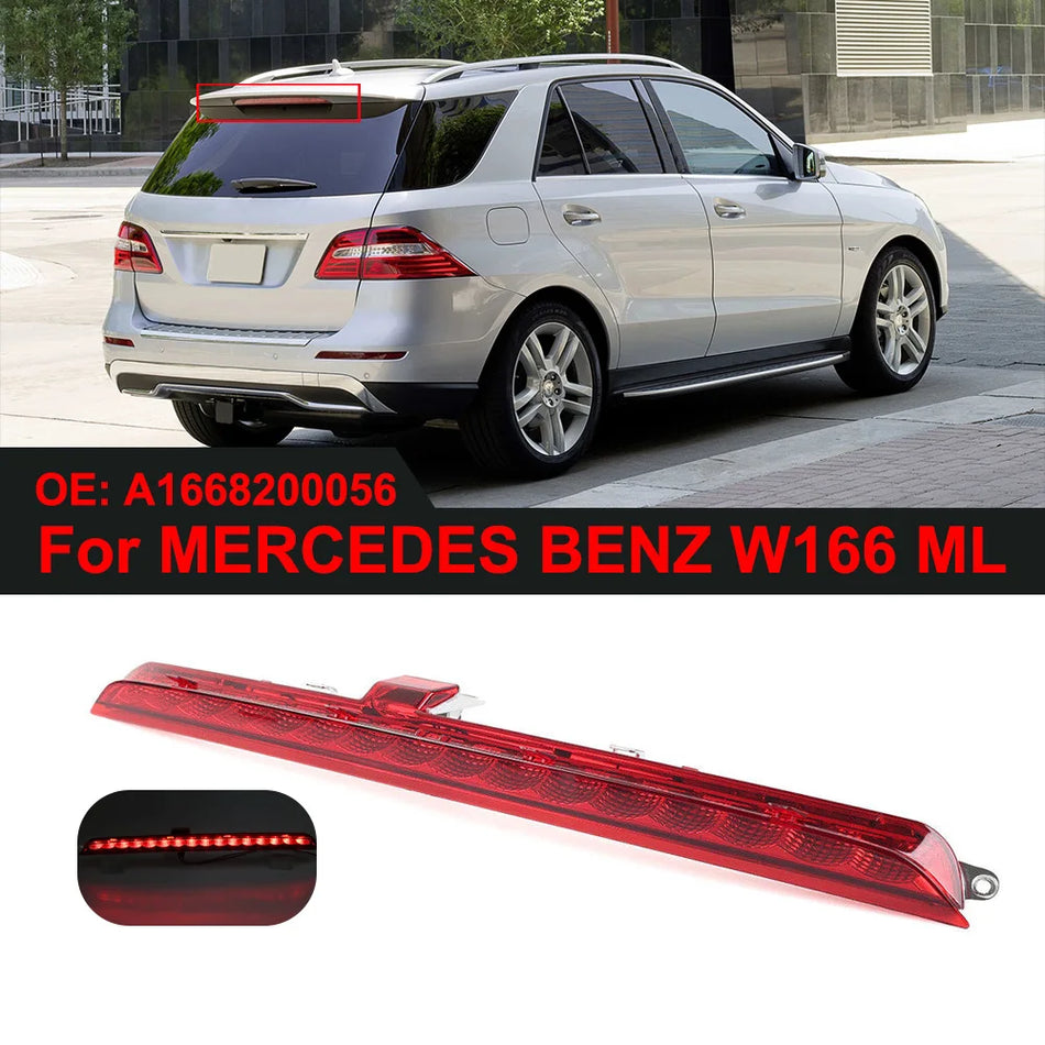 Korkean tehon punainen LED-kolmas jarruvalo Mercedes-Benz W166 ML A166820005