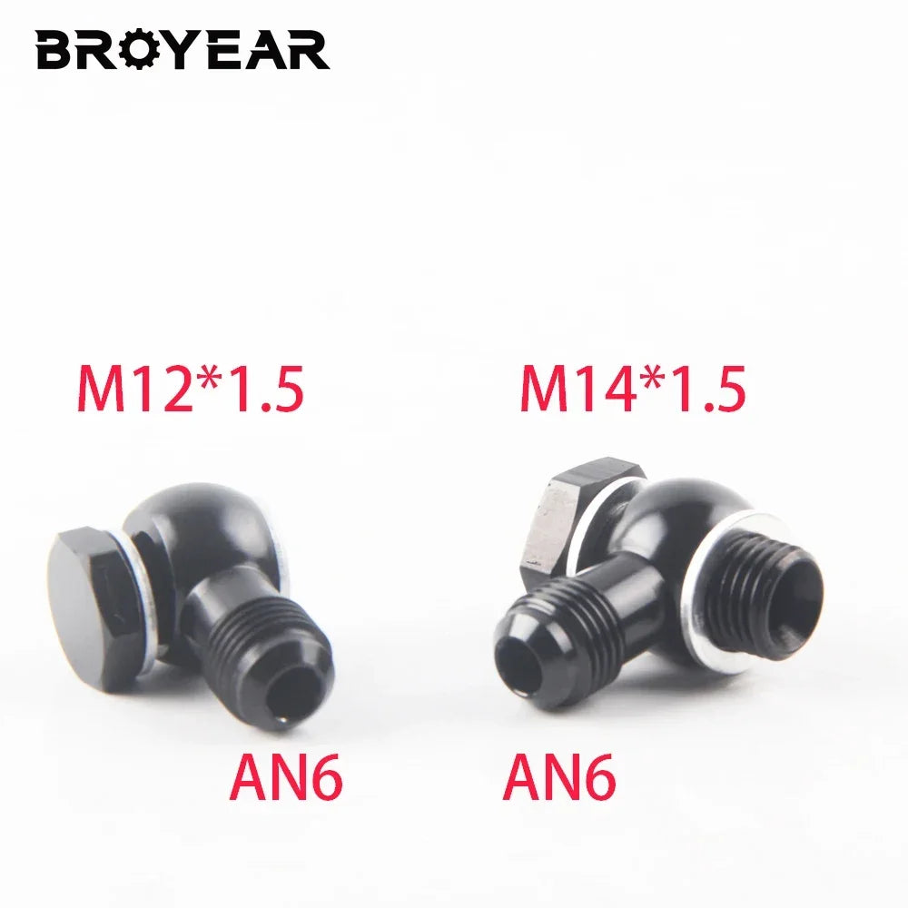 6063 T6 Billet Aluminum Hydraulic Clutch Banjo Fitting M12-M18 by InterCyprus Trading Ltd