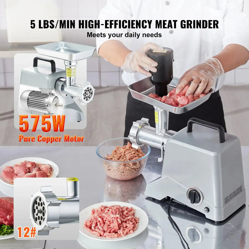 Electric Meat Grinder 800W Peak 5 Lb Per Minute