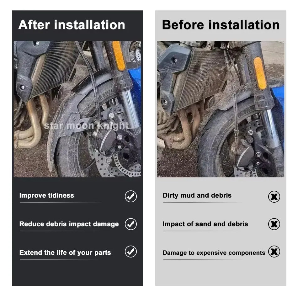 Suzuki V-Strom 800RE Voorvork Uitbreiding Hugger, Spatbord Modderscherm Voor 2024-2025
